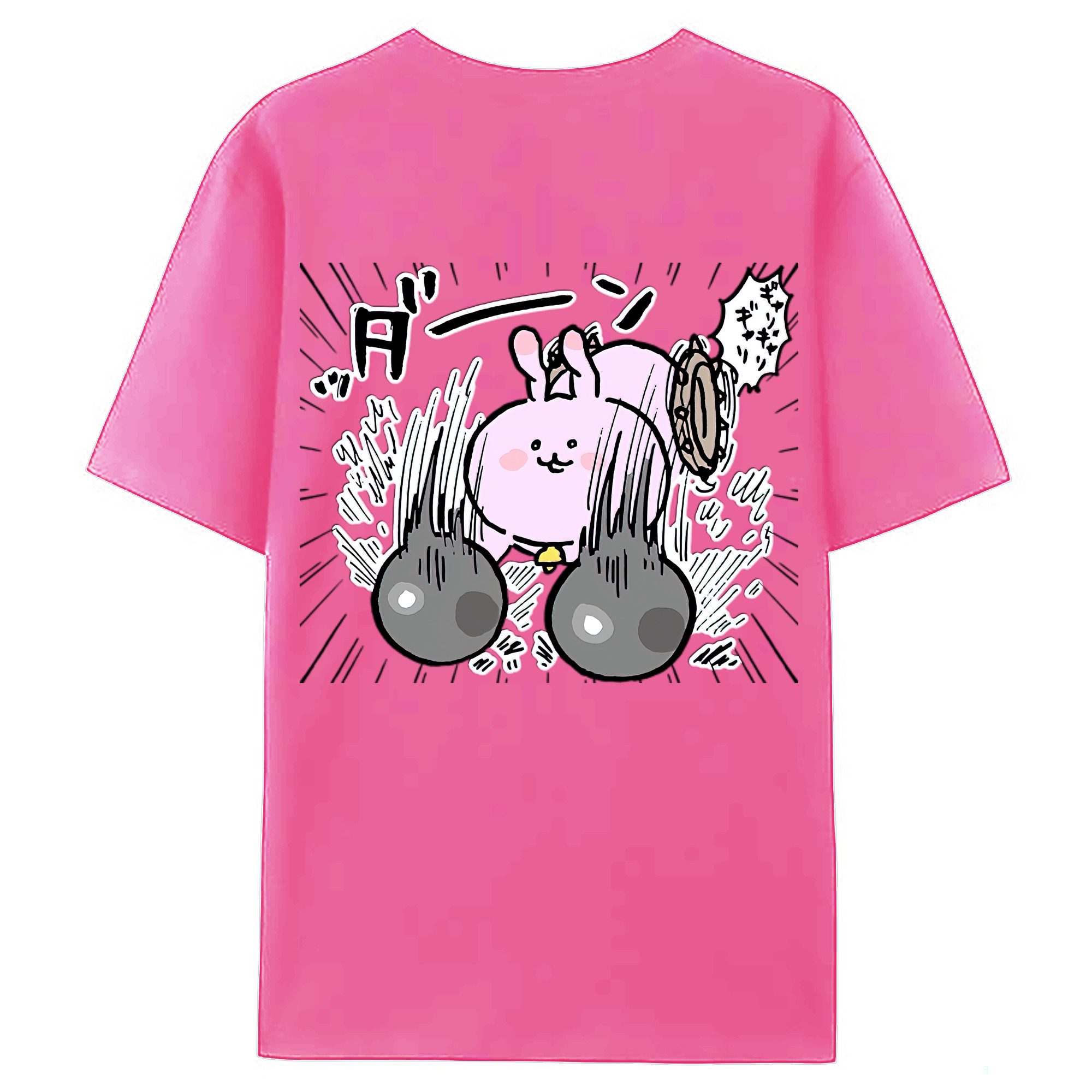 （画像用） ちいかわ うさぎ Chii-kawa usagi レディース半袖Tシャツ(バックプリント)